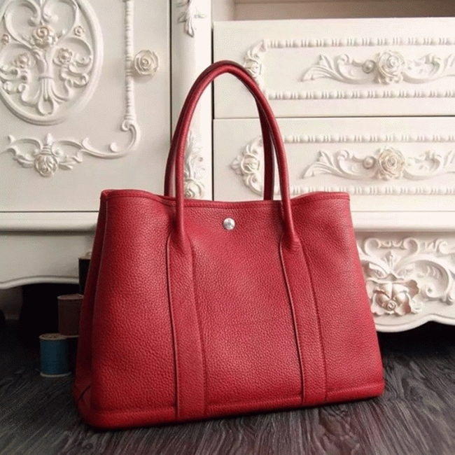 Red Fake AAA Hermes Garden Party 36cm Statement Tote angle 3