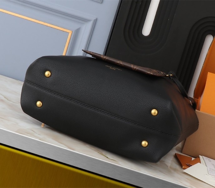 Louis Vuitton Low Key Cabas MM Bag In Black angle 4
