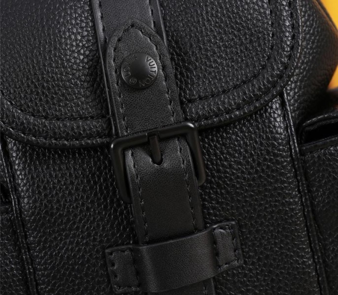 Louis Vuitton Taurillon Leather Christopher XS Backpack In Black angle 5