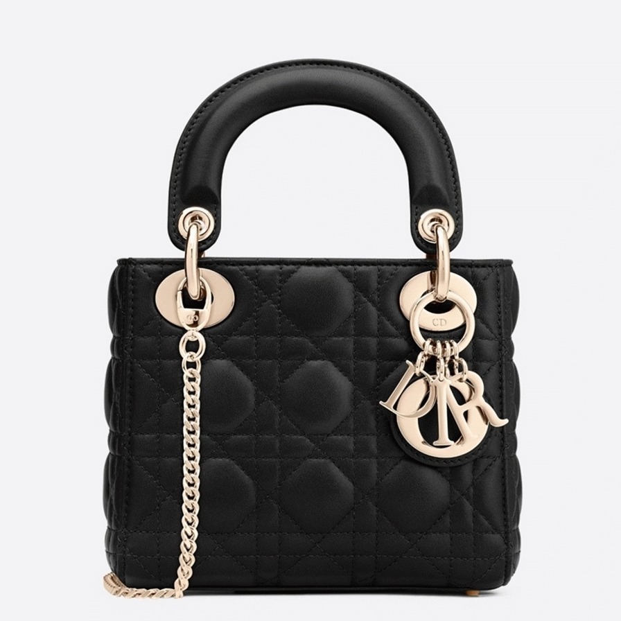 Dior Lady Dior Mini Bag Knockoff in Black