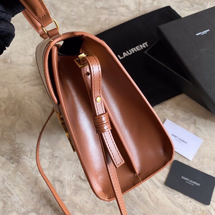 SOLFERINO LARGE SATCHEL IN BOX SAINT LAURENT LEATHER angle 5