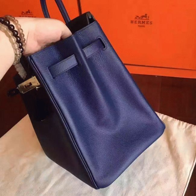 Sapphire Hermes Birkin 30cm Replica Copy Handbag angle 2