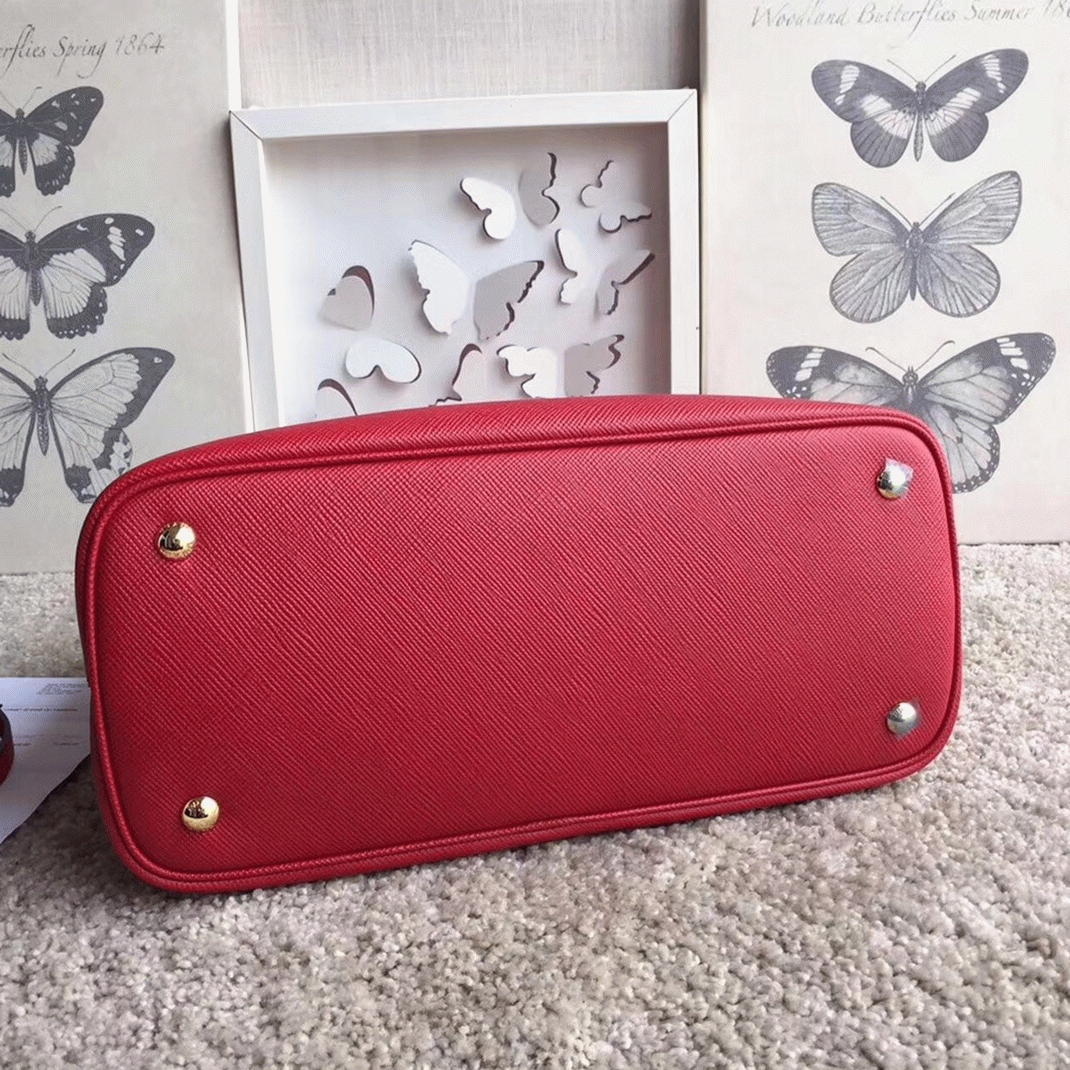 Red Prada Double Medium Tote Bag Replica angle 4