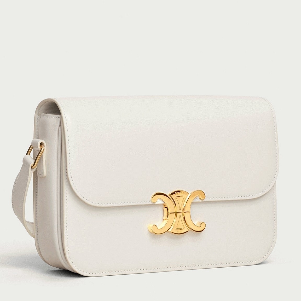 Top Quality Replica Celine Triomphe Medium Bag In White