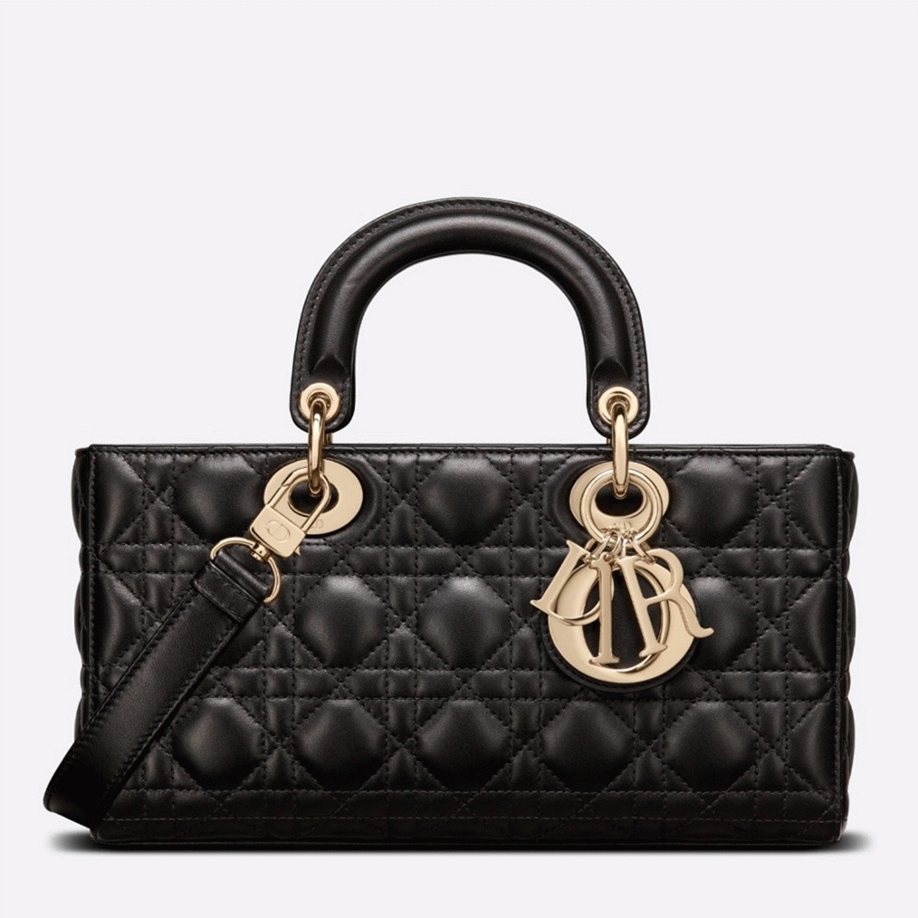 Dior Lady D-Joy Medium Bag Fake in Black