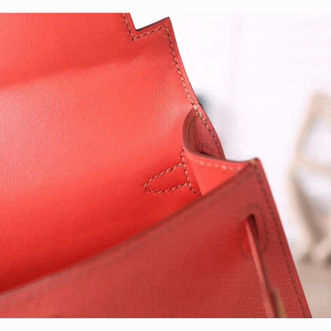 Flamingo Epsom Imitation Budget Hermes Kelly 20cm Purse angle 2