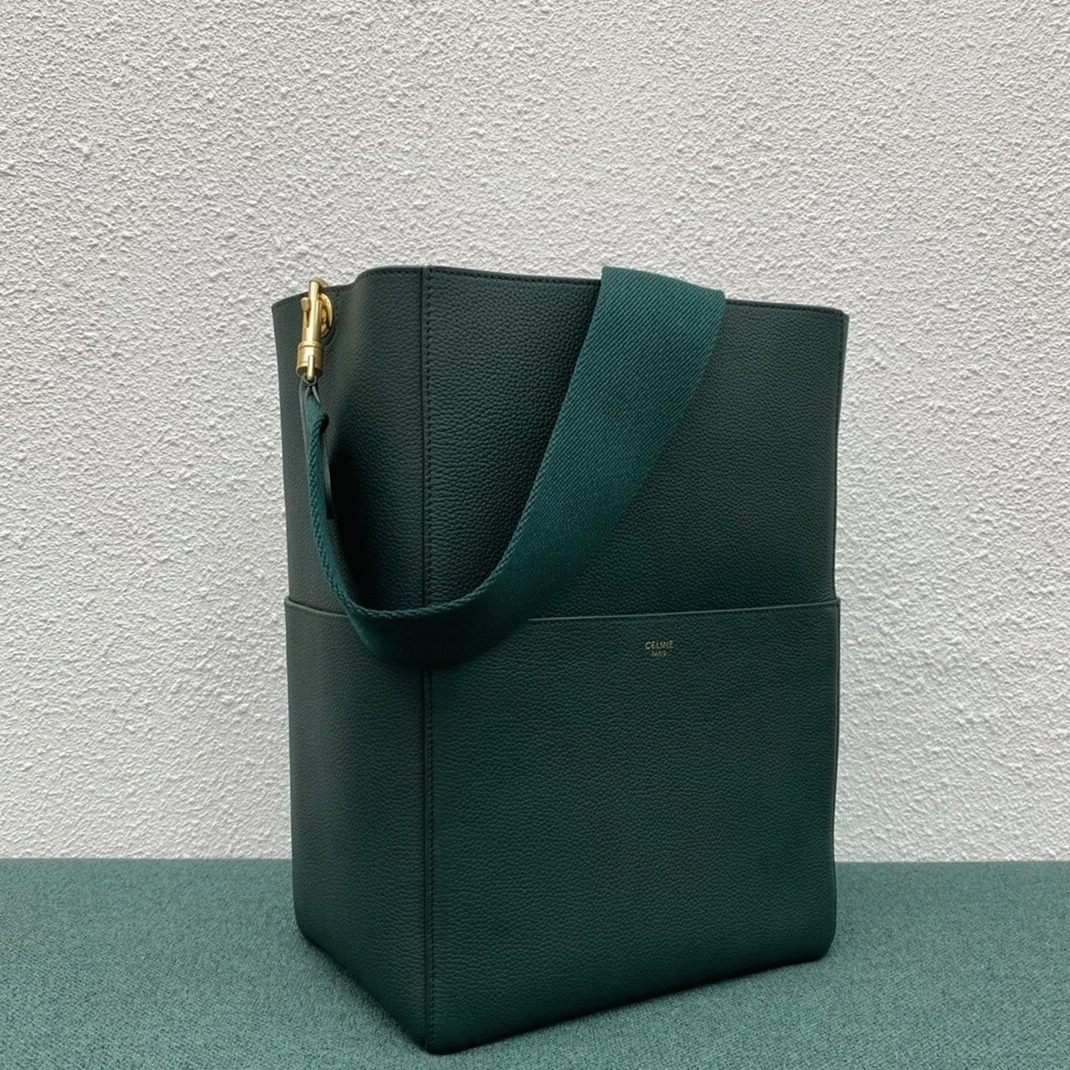 Top Quality Knockoff Celine Sangle Bucket Bag In Amazone Grained Calfskin angle 4