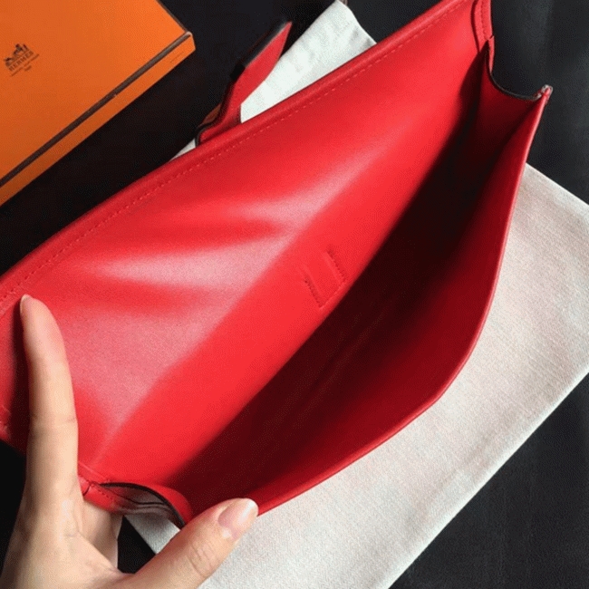 Top quality red replica Hermes Jige Elan 29 clutch bag angle 2