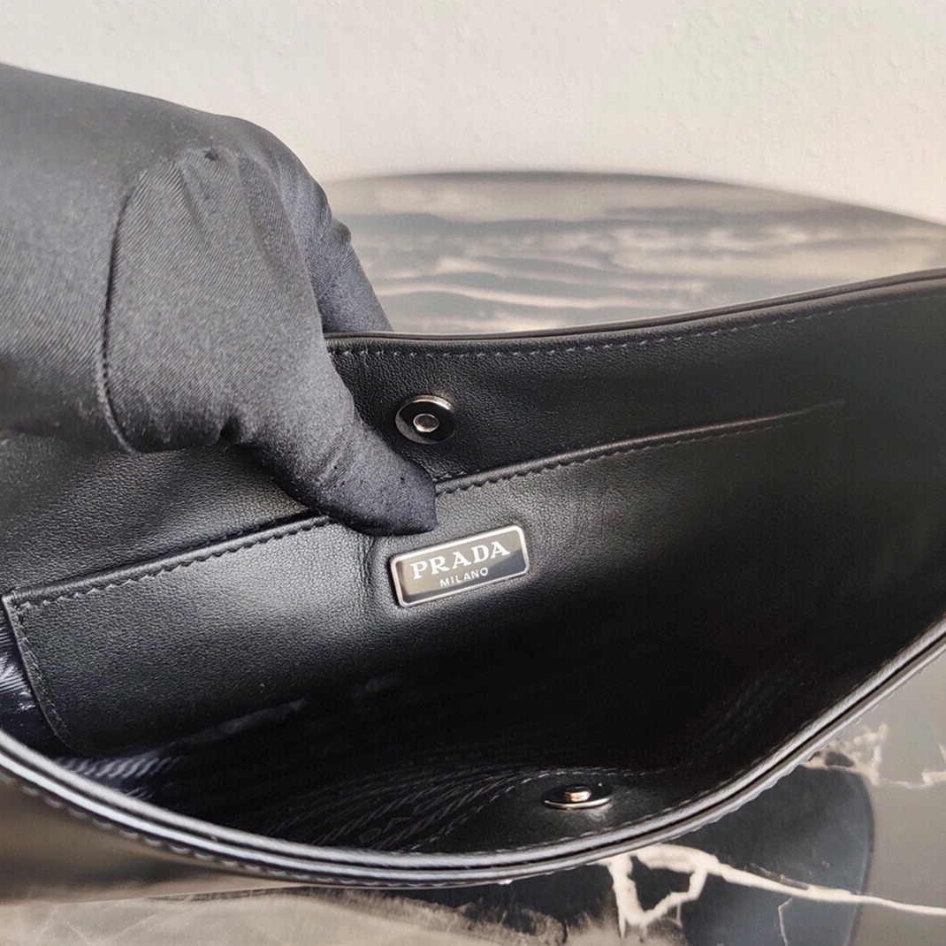 Black Prada Cleo Small Bag Knockoff angle 3