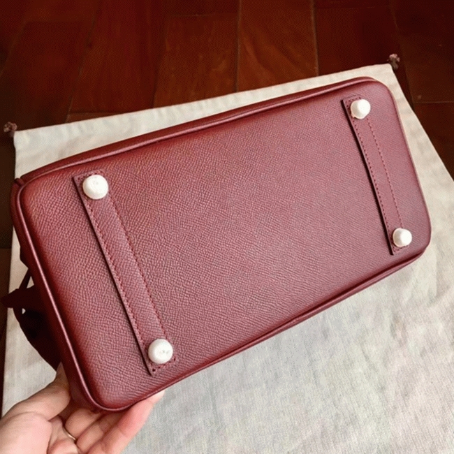 Bordeaux Hermes Birkin 35cm Replica Designer-Inspired Bag angle 3