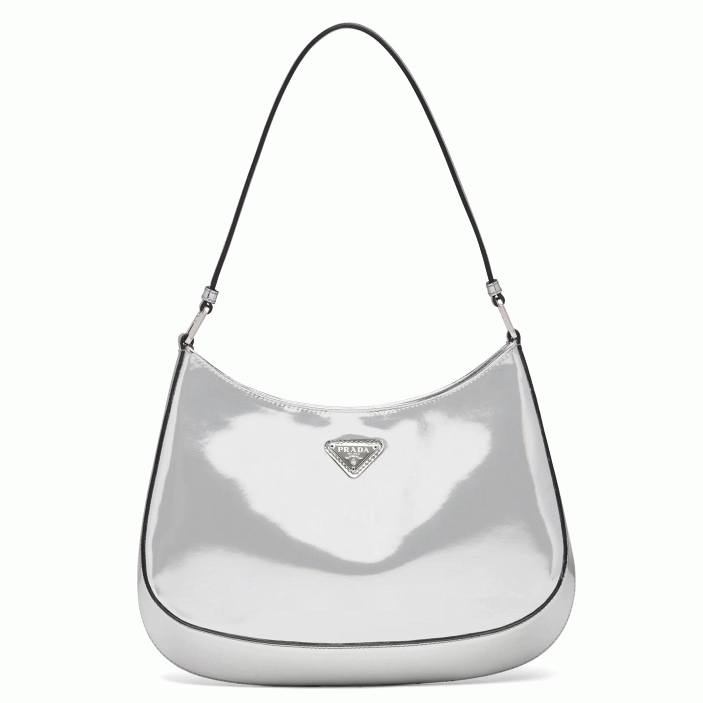 Silver Prada Cleo Small Bag Fake