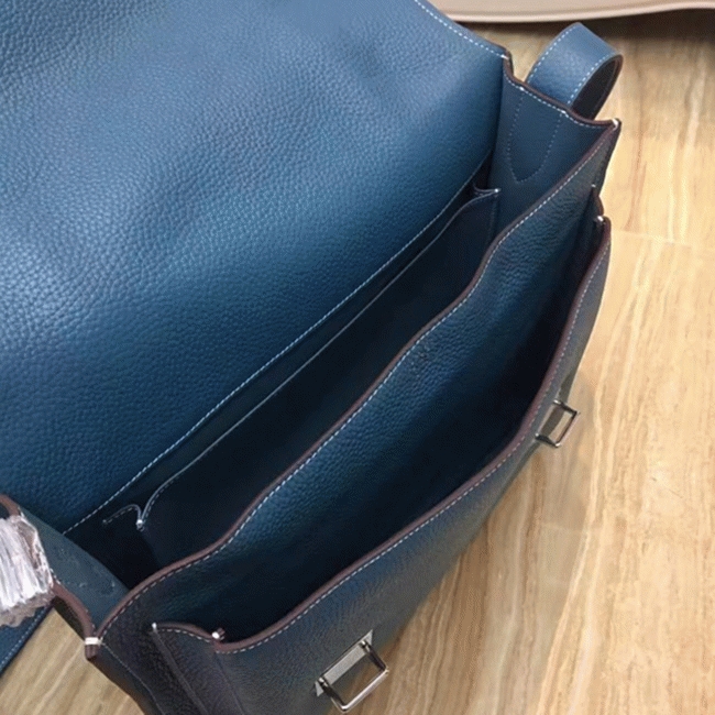 Blue Jean Replica Hermes Steve Messenger Bag angle 5