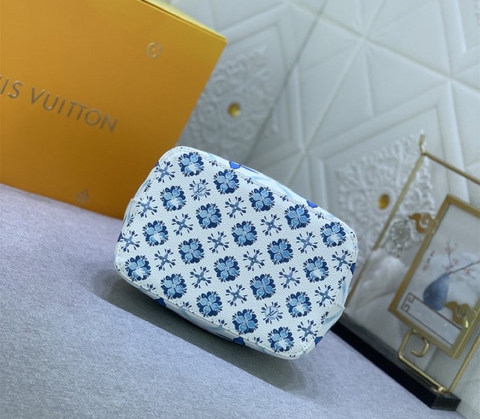 Louis Vuitton LV By The Pool Monogram Tiles Canvas NeoNoe BB Bag In Lagoon Blue angle 4