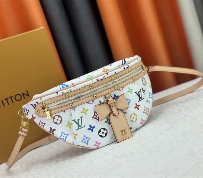 Louis Vuitton X TM Multicolored High Rise In White angle 2
