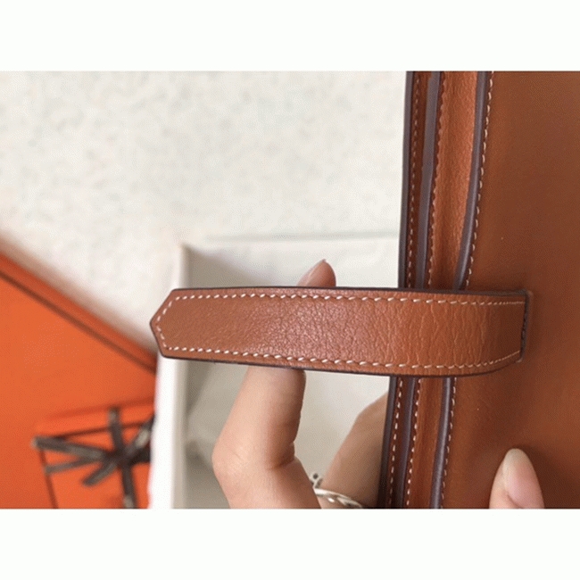 Gold Swift Fake Luxury Hermes Bearn Wallet angle 2