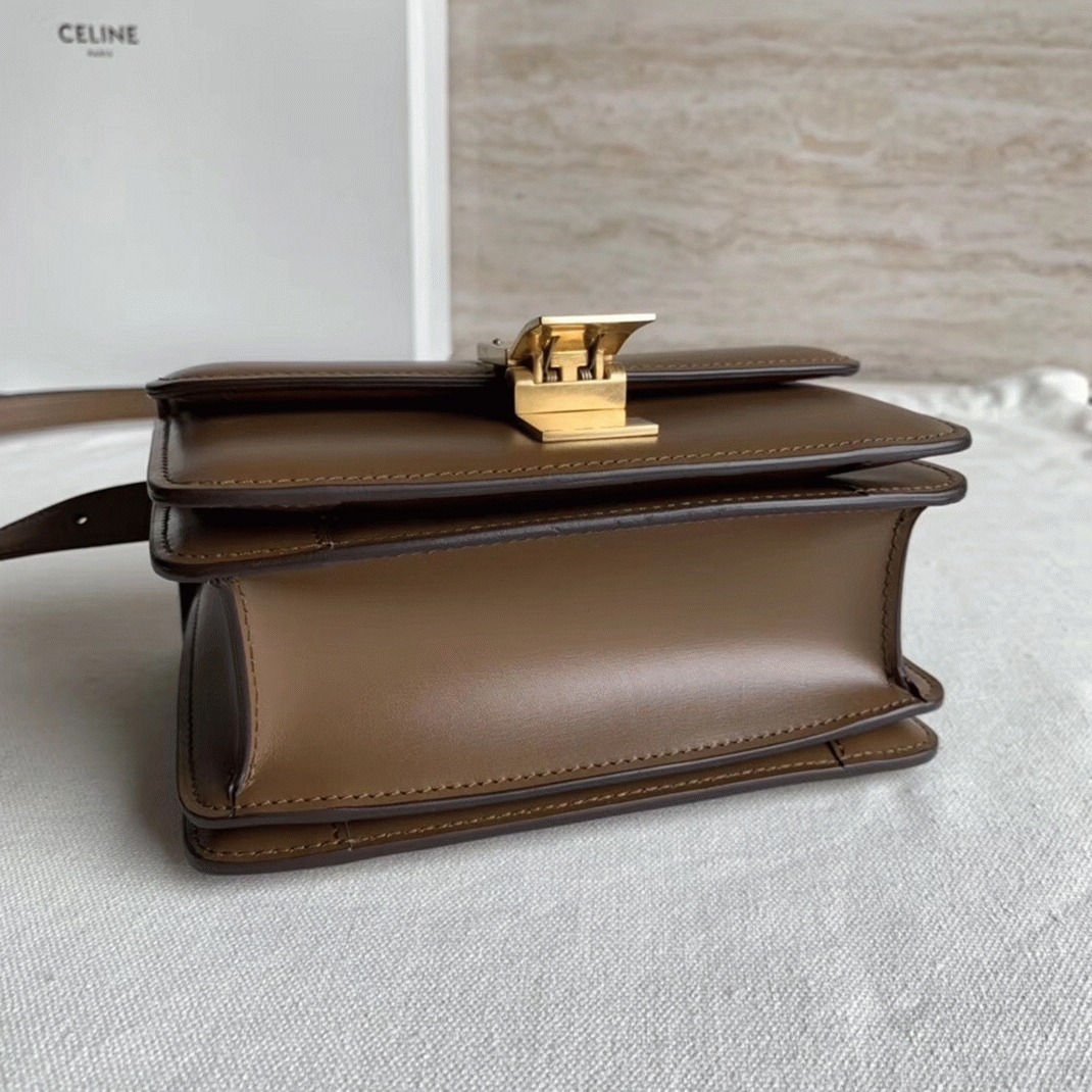 Top Quality Replica Celine Classic Box Small Bag In Camel angle 5