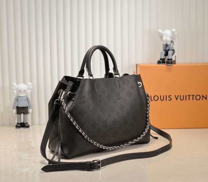 LV Mahina Bella Tote In Black angle 2