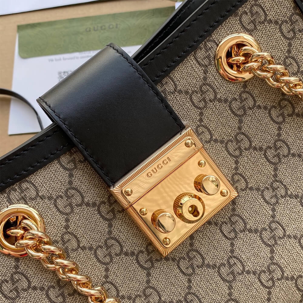 Padlock small GG shoulder bag angle 5