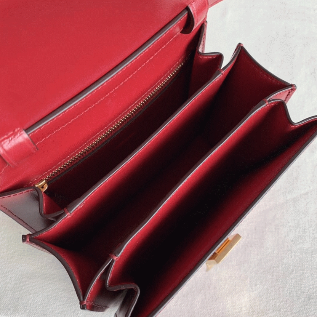 Top Quality Fake Celine Classic Box Small Bag In Red angle 3