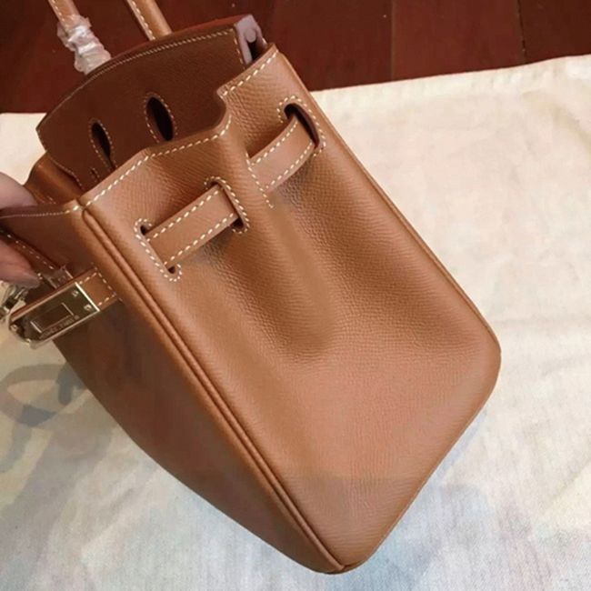 Brown Hermes Birkin 25cm AAAAA Quality Counterfeit angle 5