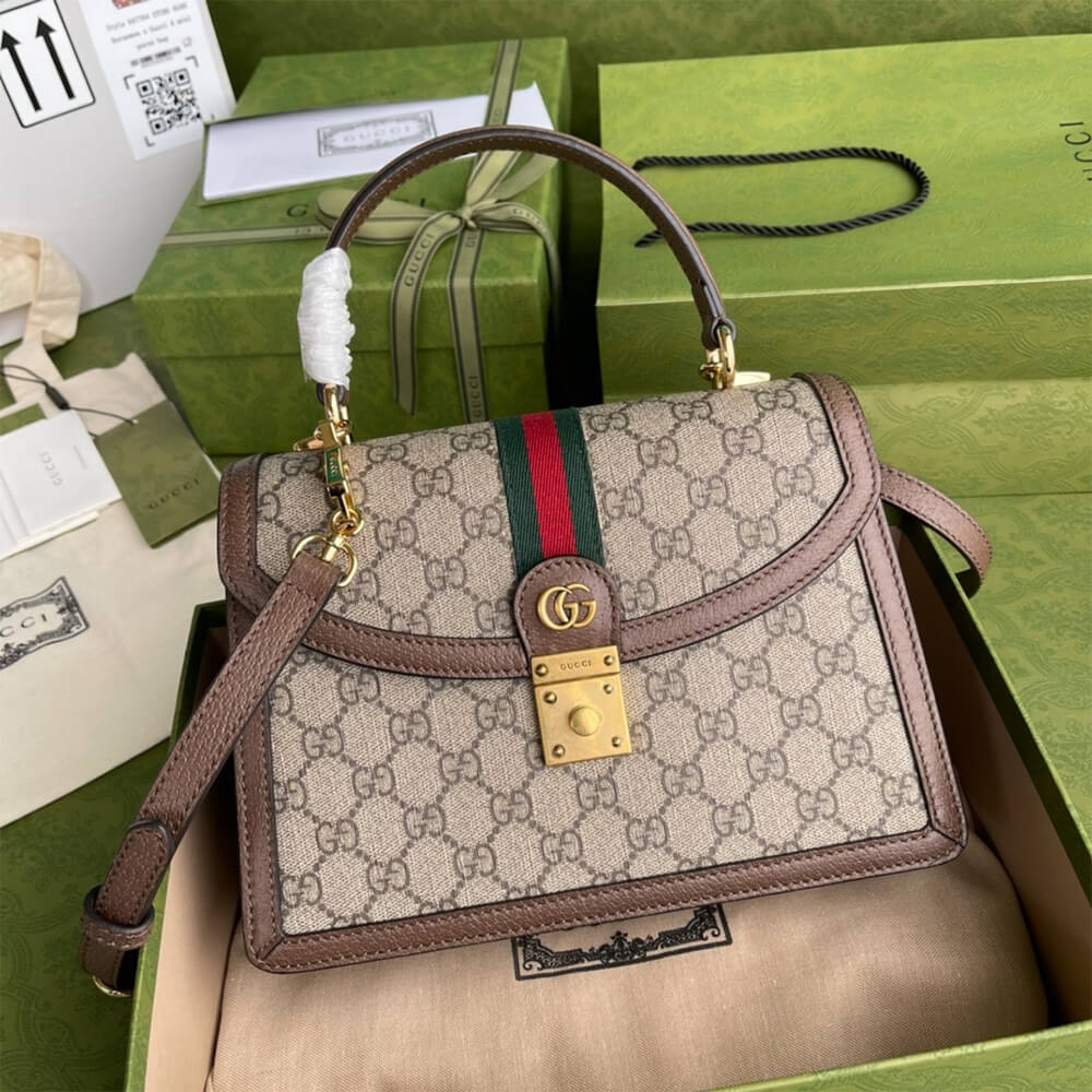 GUCCI BAMBOO 1947 JUMBO GG SMALL TOP HANDLE BAG angle 5