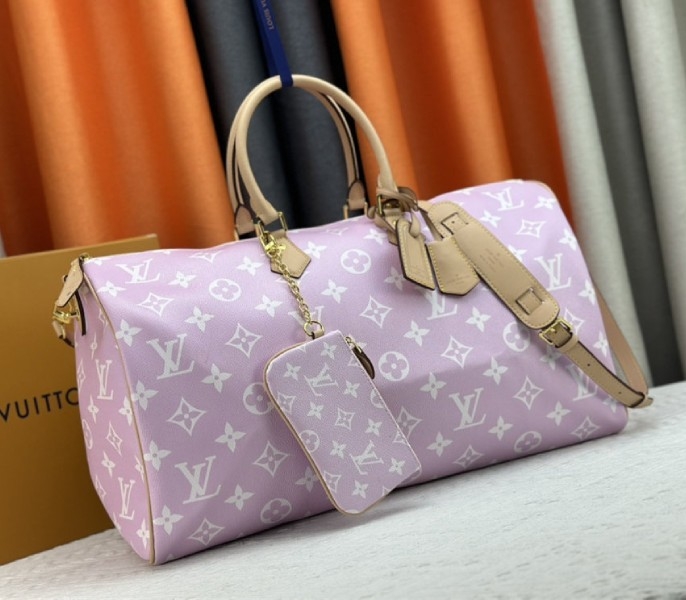 Louis Vuitton Speedy P9 Bandouliere 50 Bag In Light Hot Pink angle 2