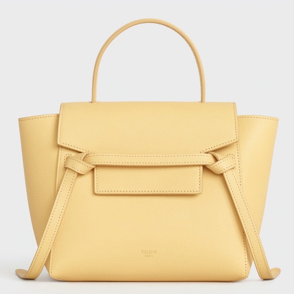 Celine Belt Nano Bag Fake in Yellow