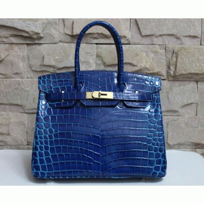 Electric Blue Hermes Birkin 30cm Top-Grade Replica Purse