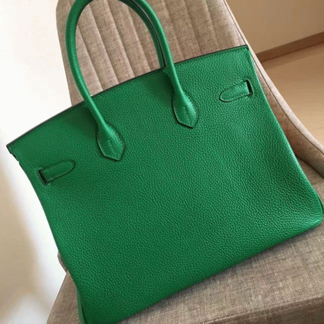 Bamboo Tone Knockoff Hermes Birkin 30cm Purse angle 5