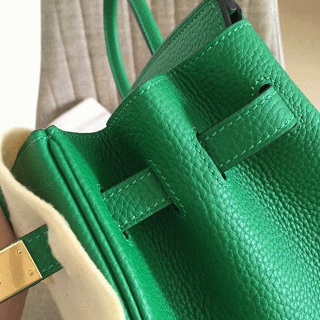 Bamboo Tone Premium Fake Hermes Birkin 35cm Handbag angle 4