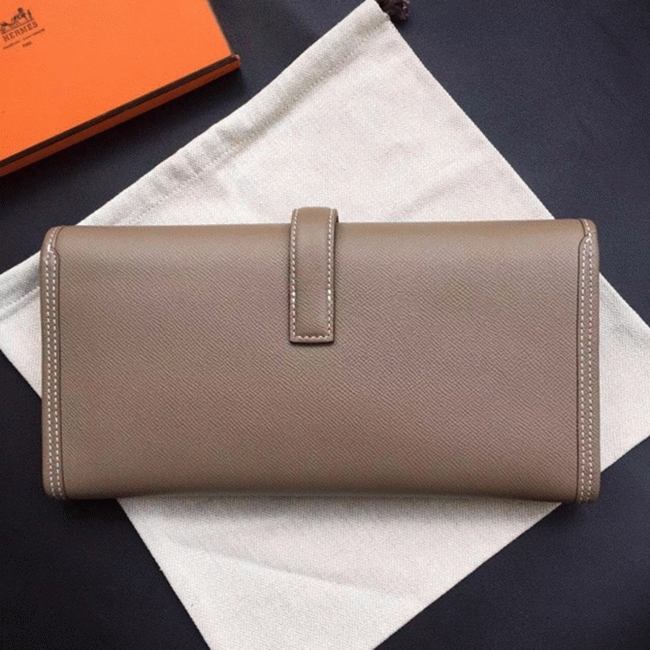 Etoupe knockoff Hermes Jige Elan 29 clutch bag angle 5