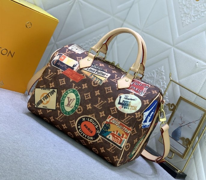 Louis Vuitton Flight Mode Monogram Canvas Speedy Bandouliere 30 HandbagLouis Vuitton Flight Mode Monogram Canvas Speedy Bandouliere 30 Handbag angle 2