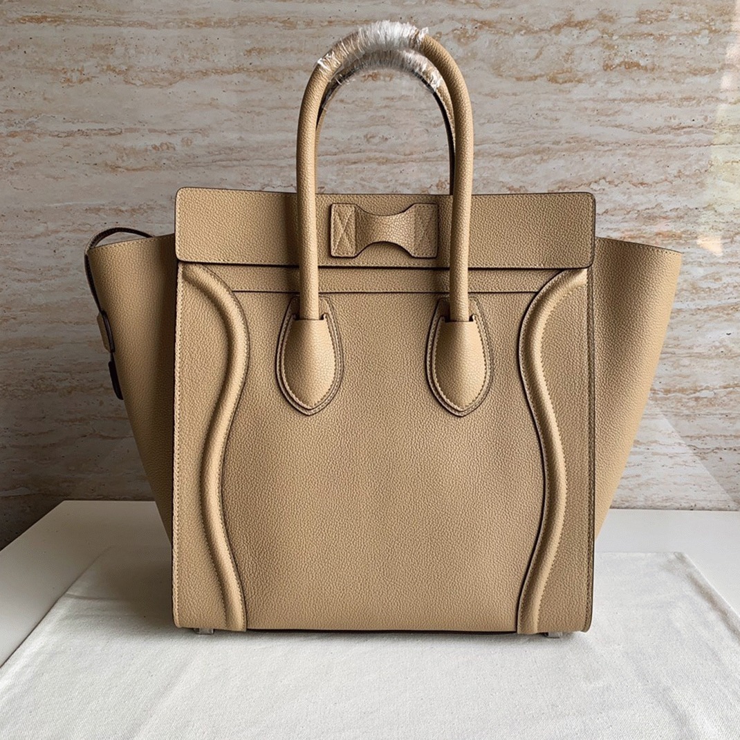 Celine Mini Luggage Tote Bag Replica in Dune angle 2