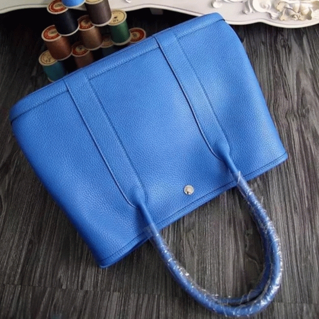 Blue Top Replica Hermes Garden Party 36cm Canvas Handbag angle 2