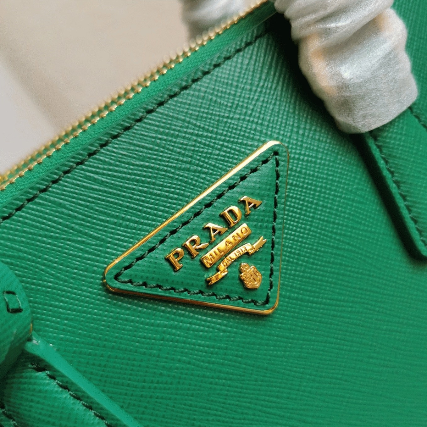 Green Prada Mini Galleria Bag Knockoff angle 4