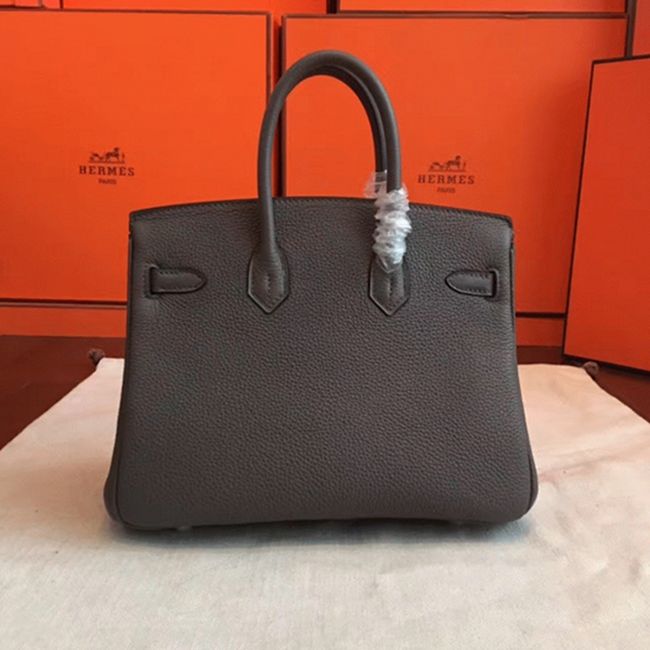 Vert Gris Hermes Birkin 25cm High-End Copy Handbag angle 4