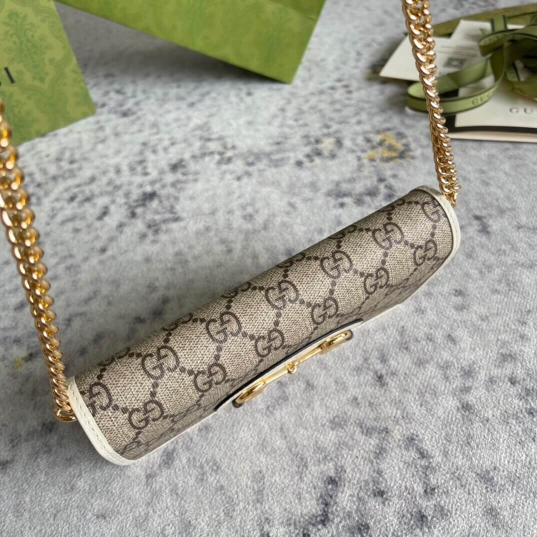 Gucci Horse Buckle 1955 Chain Wallet angle 4