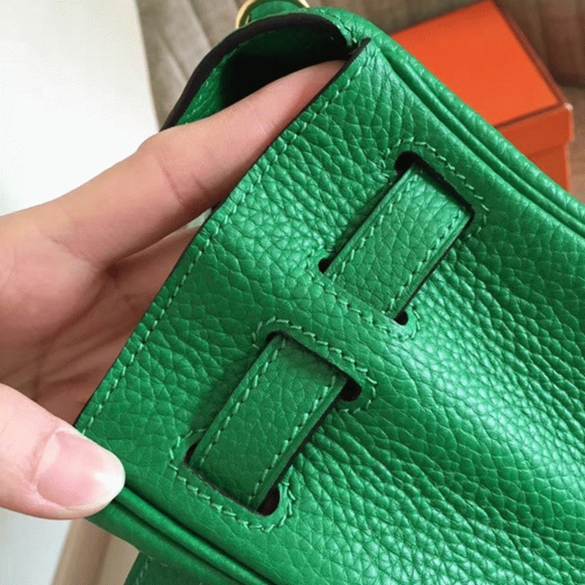 Bamboo Clemence Knockoff Hermes Kelly Retourne 32cm Soft Tote angle 5