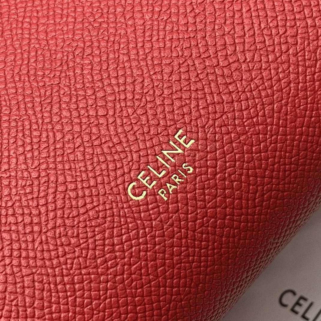 Celine Belt Nano Bag Knockoff in Red angle 3