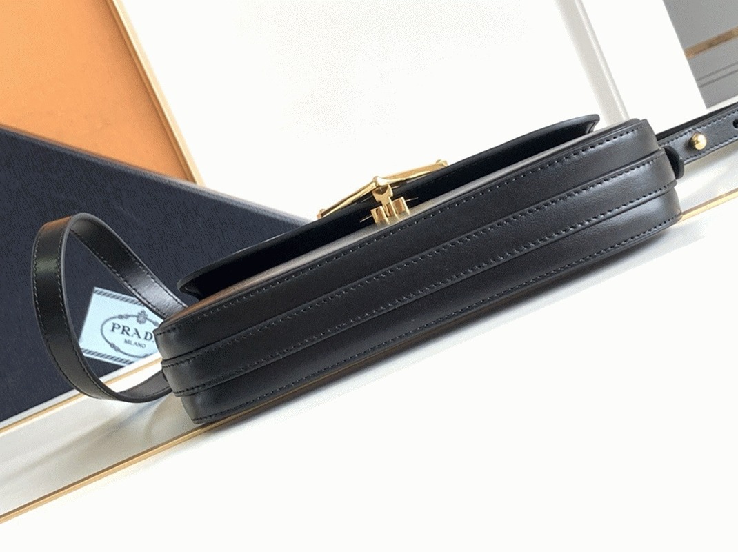 Prada Shoulder Bag Replica in Black angle 5