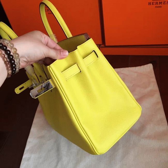 Superior Quality Hermes Birkin 30cm Soufre Replica Bag angle 3