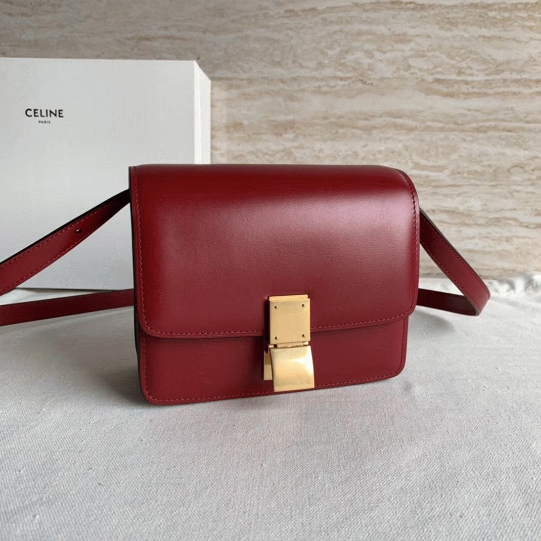 Top Quality Fake Celine Classic Box Small Bag In Red angle 5