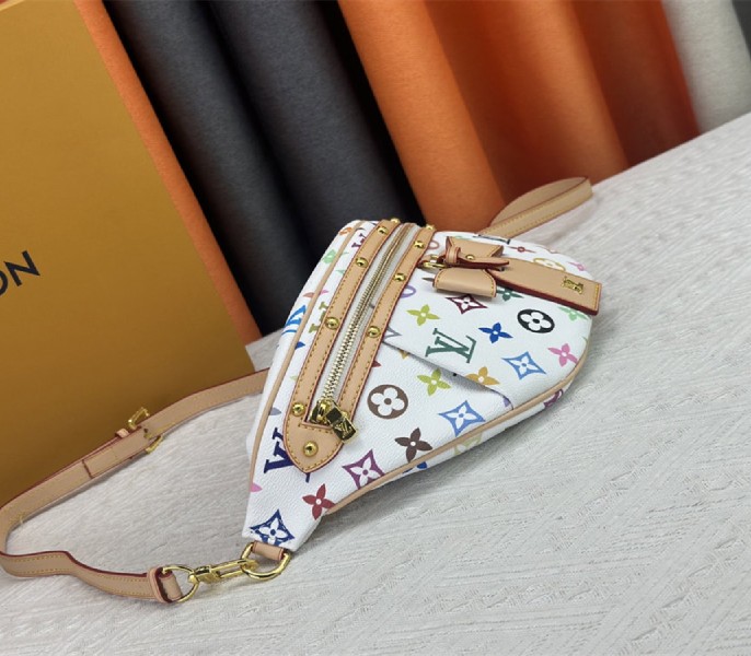 Louis Vuitton X TM Multicolored High Rise In White angle 5