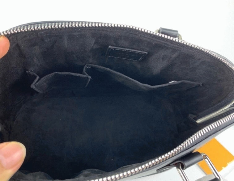 Louis Vuitton Epi Leather Alma PM Jacquard Strap Handbag In Black angle 4