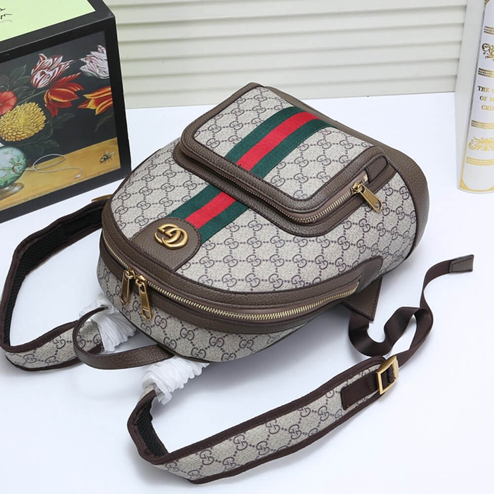 Ophidia Series Small GG Backpack angle 3