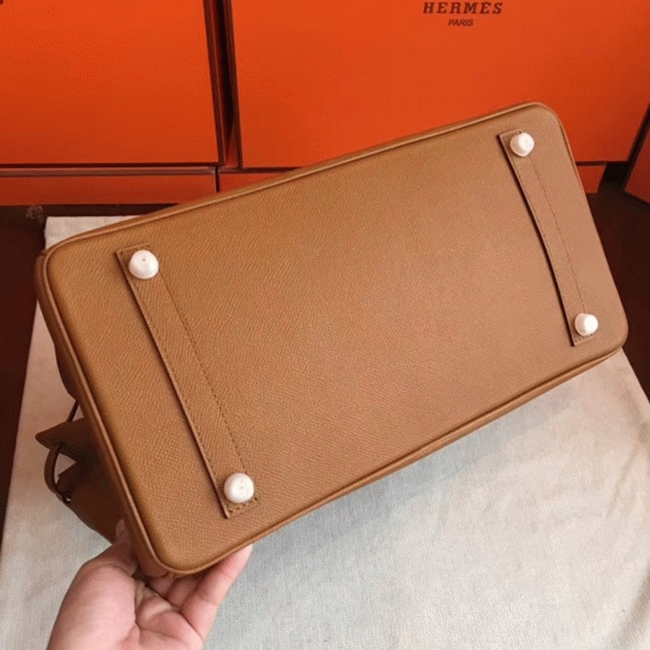 Brown Luxury Replica Hermes Birkin 35cm Handbag angle 2