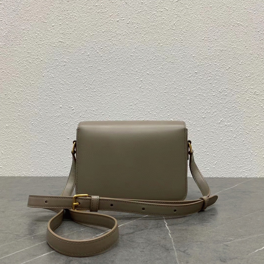 Top Quality Fake Celine Triomphe Teen Bag In Grey angle 2