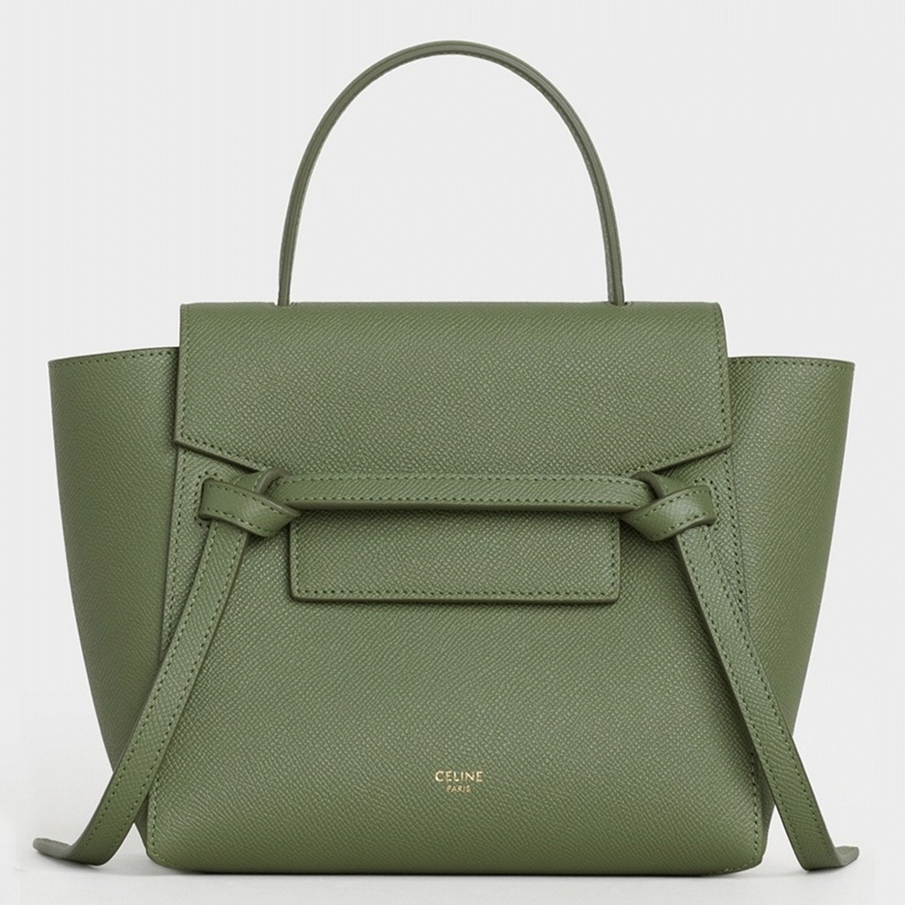 Celine Belt Nano Bag Knockoff in Light Khaki