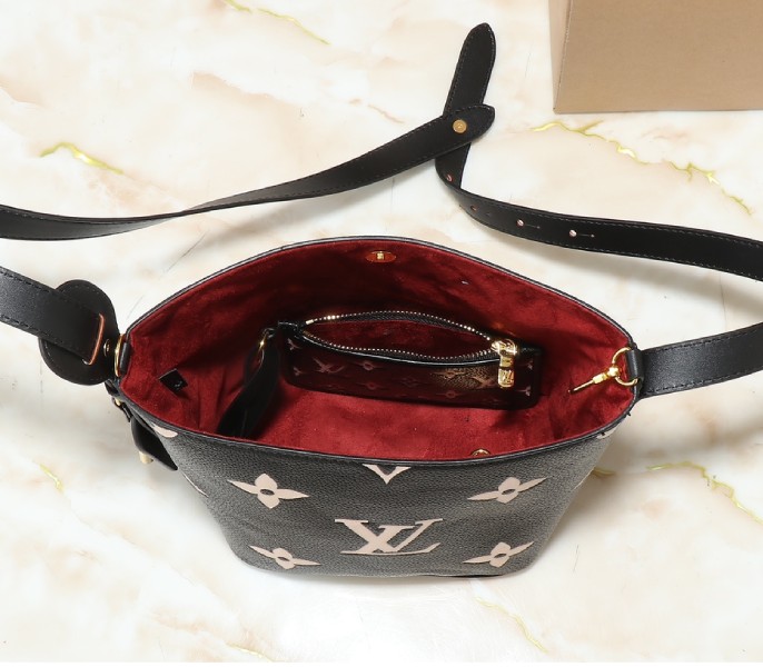 Monogram Empreinte All In BB In Black And Cream angle 5
