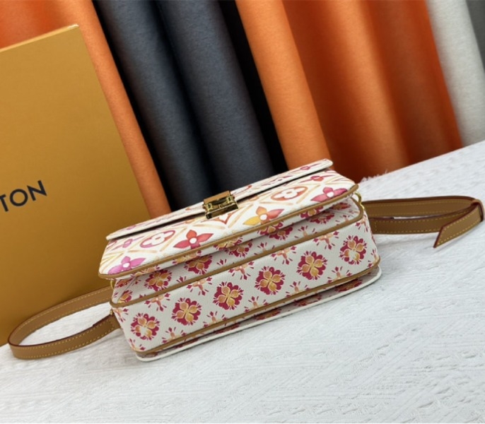 Louis Vuitton LV By The Pool Monogram Tiles Canvas Metis Handbag In Coral angle 4